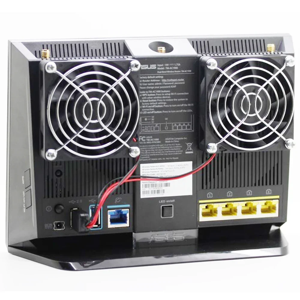 For ASUS RT-AC68U AC86U EX6200 Tengda AC15 router Cooling Fan USB Fan 70x70x15mm 5V 0.2A cooler