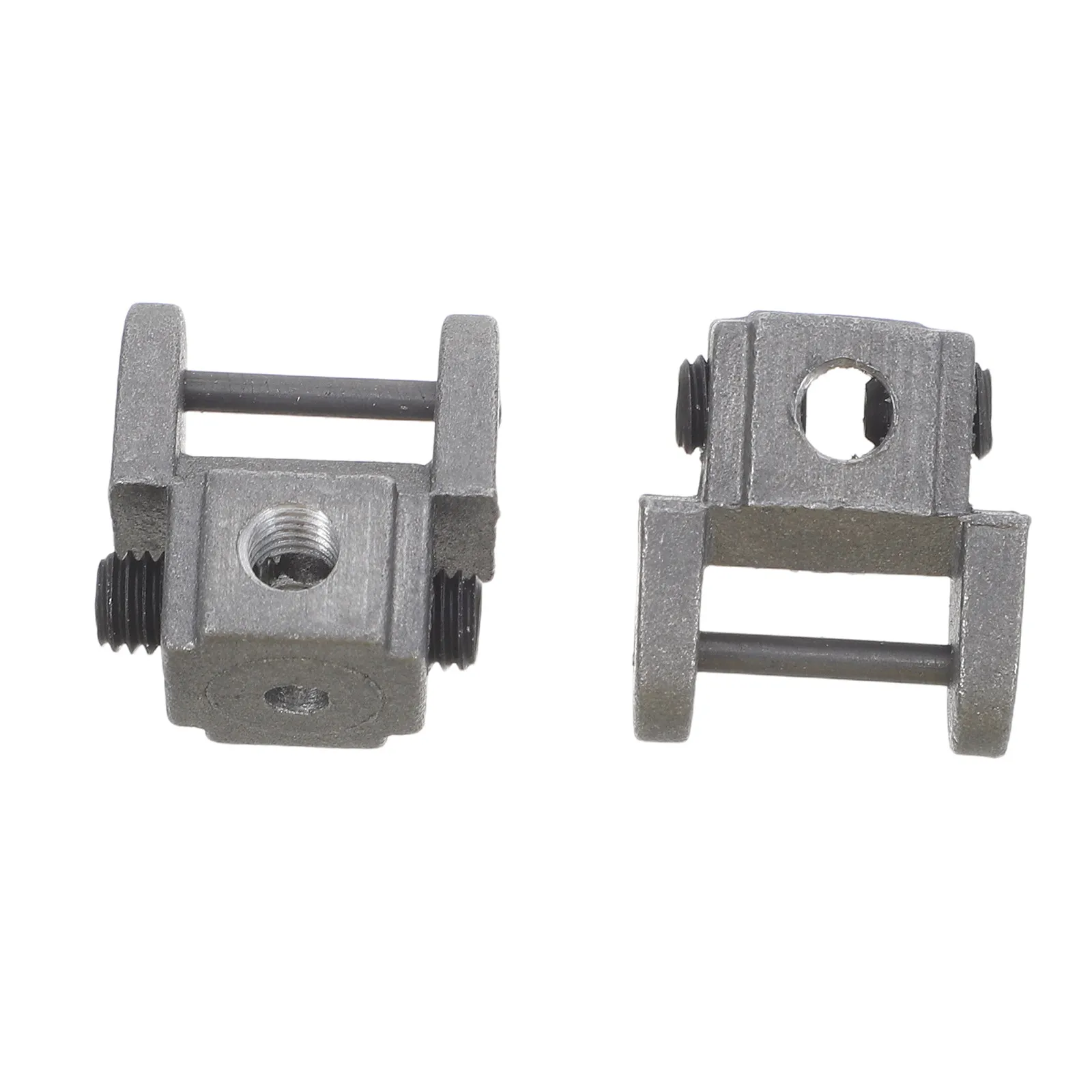 2 Piezas de Conjunto de Abrazadera Portacuchillas para Sierra de Contorno, Adaptador Universal sin Pasador para Cuchillas Espirales, para Accesorios de Sierra de Contorno para Madera y Metal
