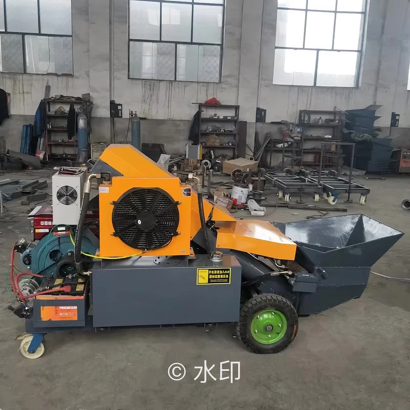 30 مللي متر 15kw 25hp الديزل مضخة توصيل الخرسانة الصغيرة الهيكل الثانوي العمود مضخة آلة التغذية المدنية غرامة الحجر صب مضخة