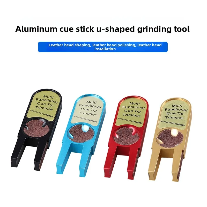 

Billiards club leather head grinder stainless steel flat sand curved edge trimming precise anti offset and portable pole trimmer