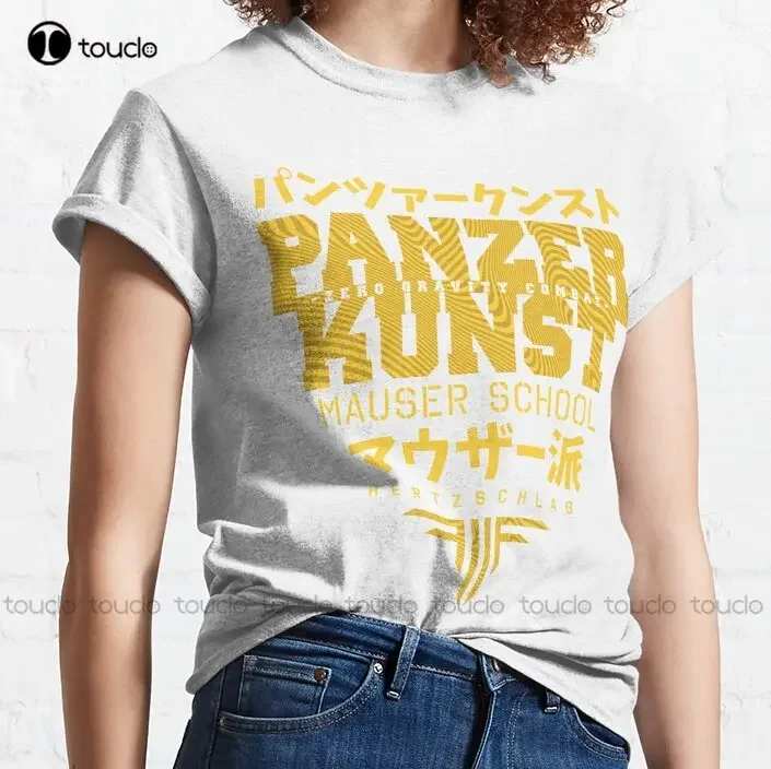 Panzer Kunst Battle Angel Alita T-Shirt Mens T-Shirts High Quality Cute Elegant Lovely Kawaii Cartoon Sweet Cotton Tee Shirts