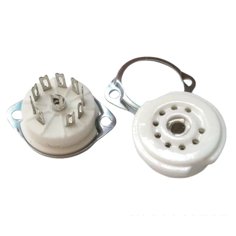 ABMF-真空管シャーシマウント 9Pin ソケットベース 10 個 12AX7 ECC82 6922 EL84 6DJ8 12AU7 12AT7 オーディオギター管