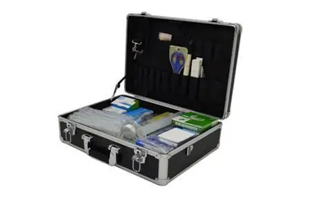 Water quality physical and chemical (emergency) testing box, portable on-site sampling rapid qualitative testing box
