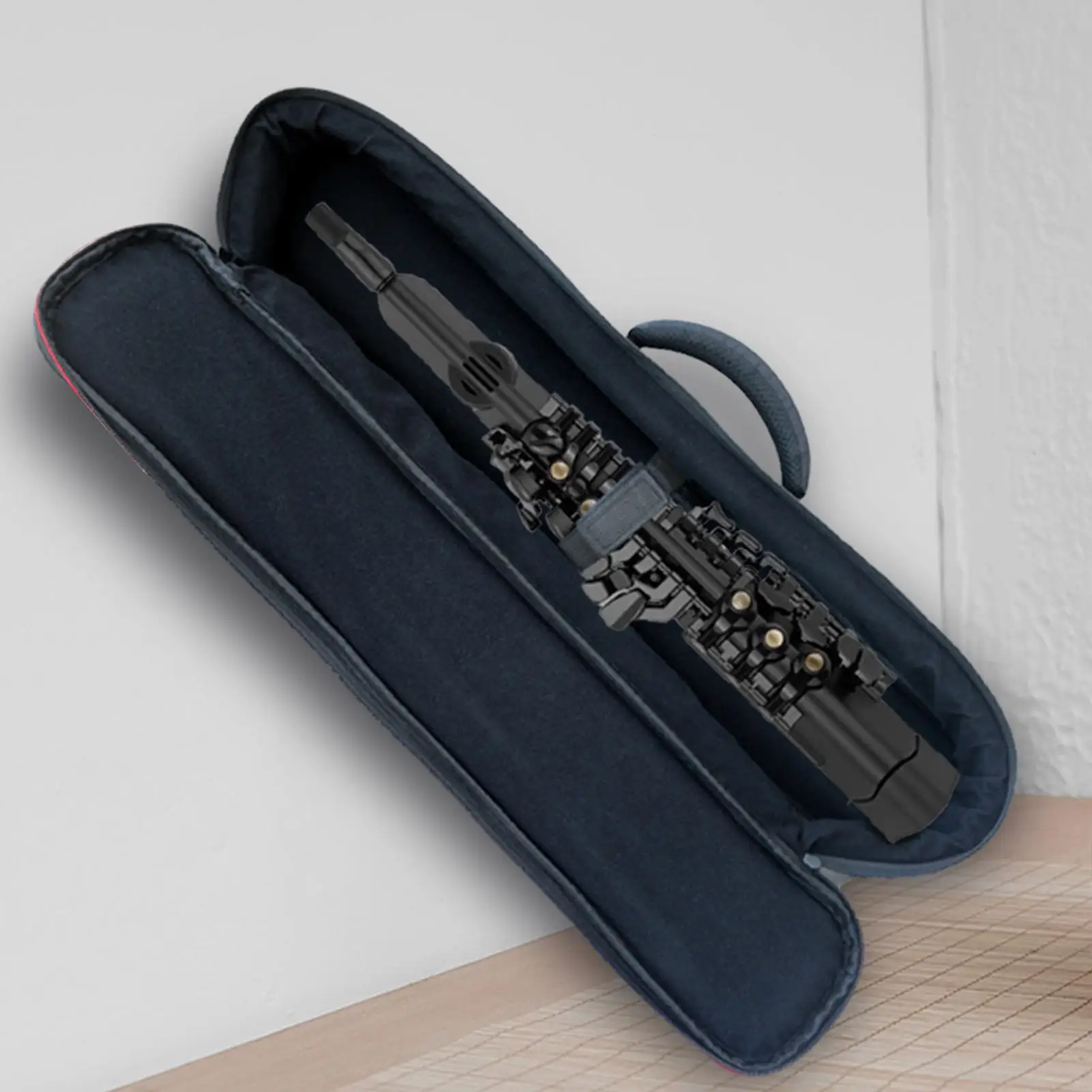 Saxophone Storage Bag with Pouch Handle Shockproof Lightweight Clarinet Case Oxford Cloth Clarinet Storage Case Portable