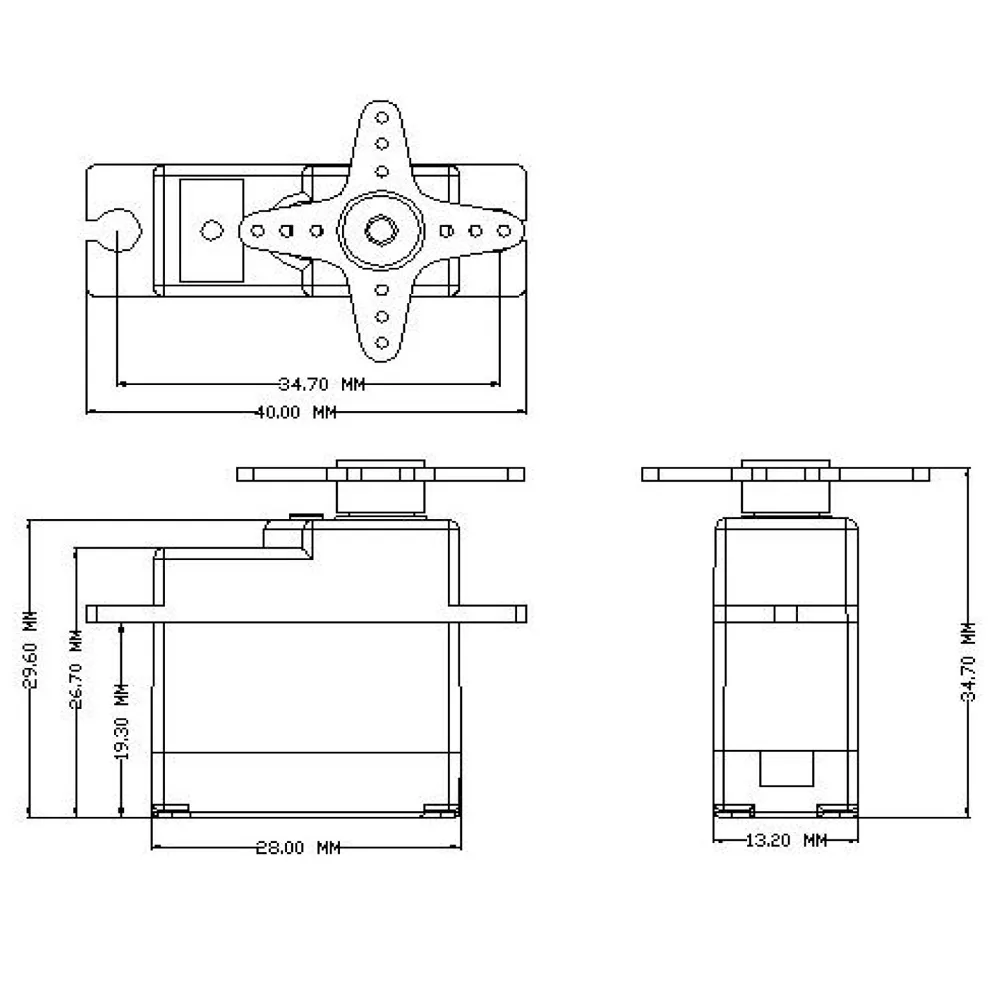 YSIDO Y0017GM serwo 17g do 1:18 1:16 rc slash E-Revo 144001 C24 D12 MN99S MN86 RC robot samolotowy