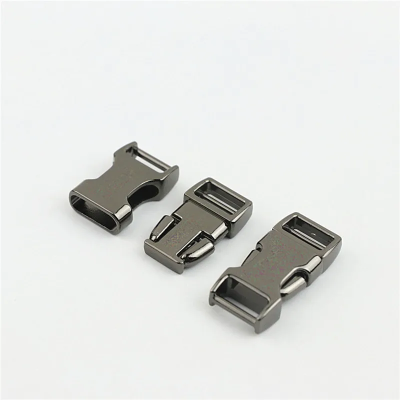 2pcs 10/25mm Metal Quick Side Release Buckle Bag Belt Dog Collar Webbing Strap Adjust Clasps Hook Sewing Hardware Accessories