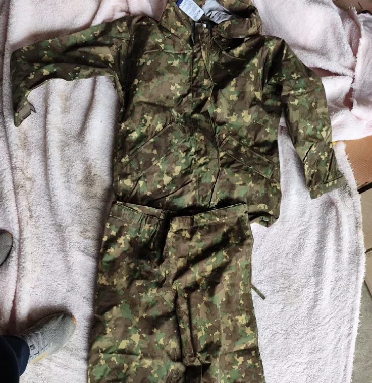 Romanian Camouflage Uniform Man Suit Winter Outdoor Include Jacket Pants