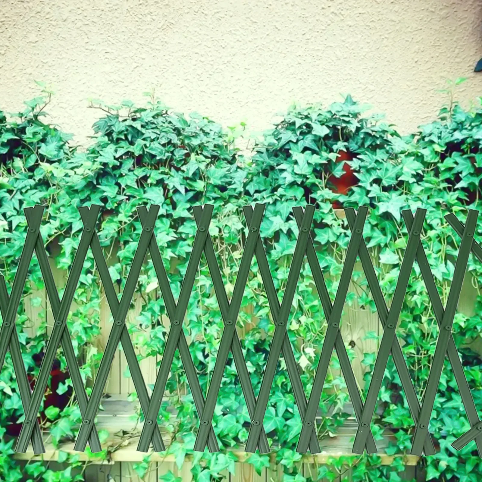 1.8m X 30cm Expandable Garden Trellis Garden Wall Trellis Decorative Wall Addition Long-lasting Use Plastic Construction