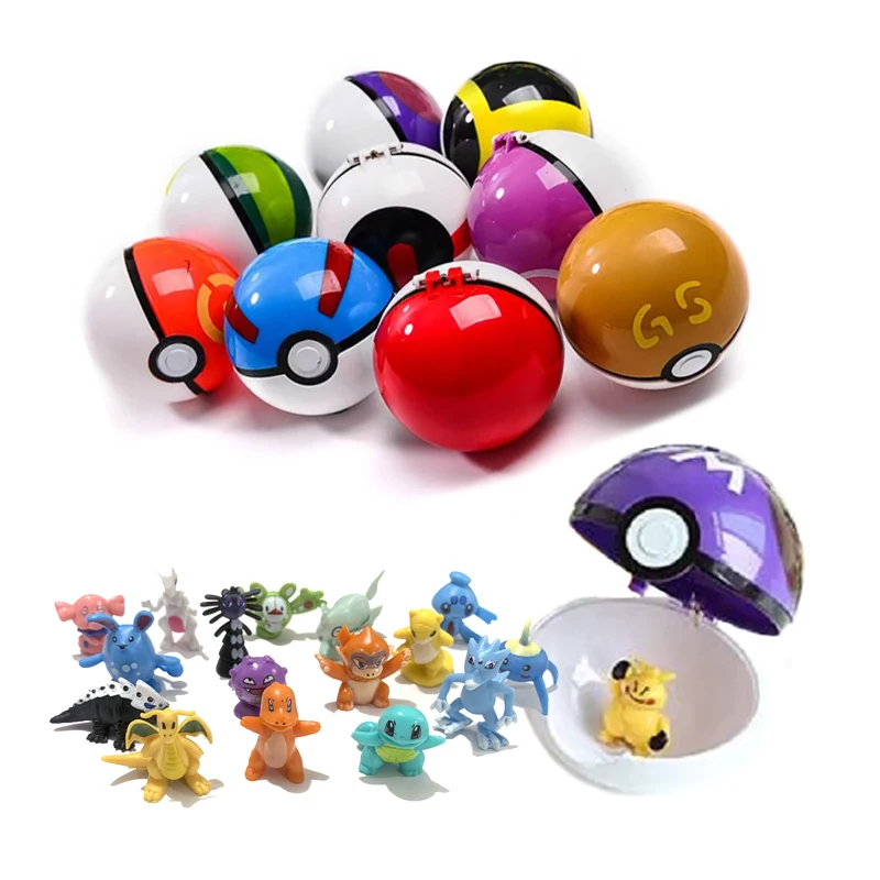 Juego de figuras de Pokémon, juguetes de 12/24 Uds., diferentes estilos, colección de modelos Tomy, 2-3cm, Pikachu, Anime, Poke Ball Go Elf, juguetes, muñecas de regalo