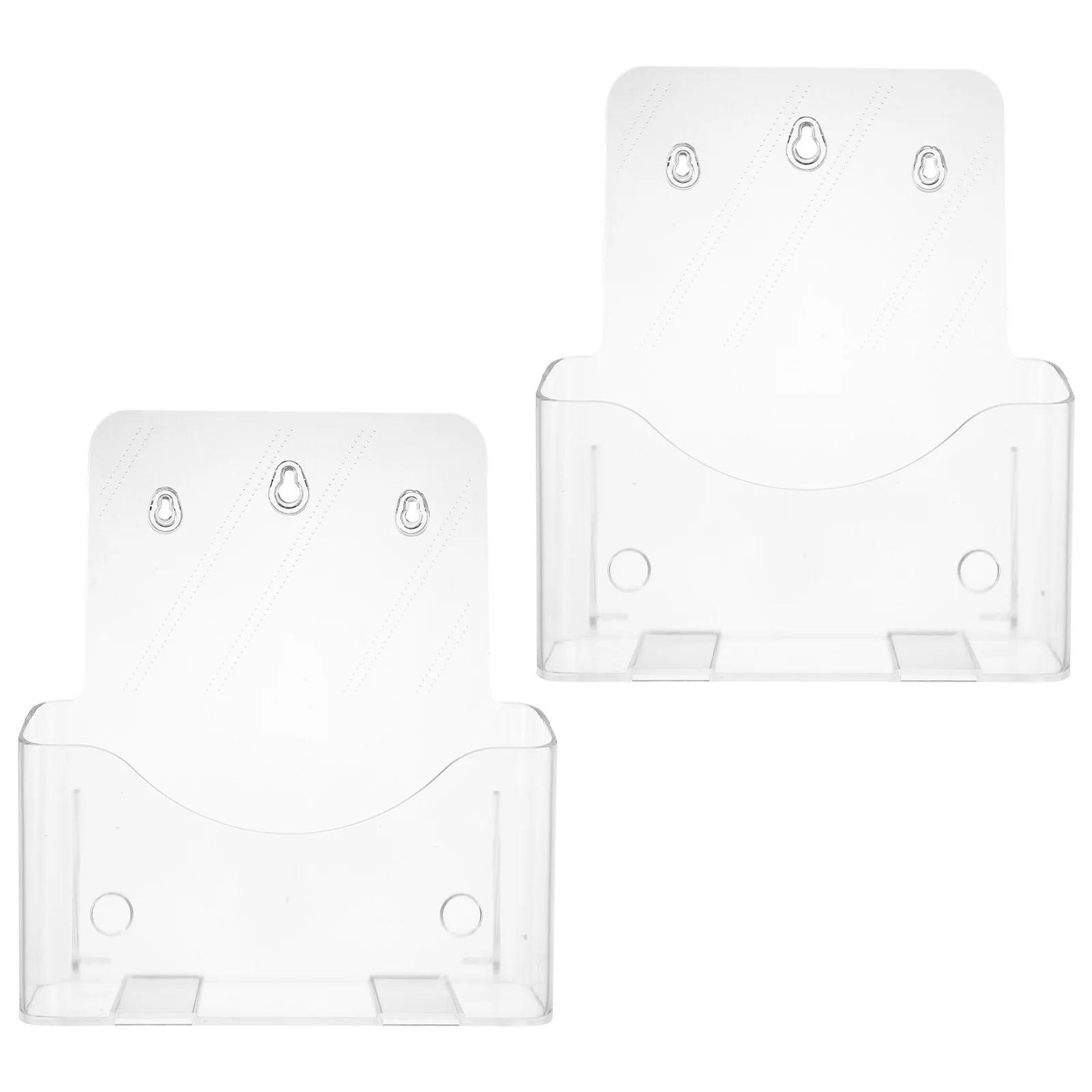

2pcs Document Acrylic Desktop File Organizer For Papers Bills Folders A4 Table Storage Stand Pamphlets Display Stand Brochures