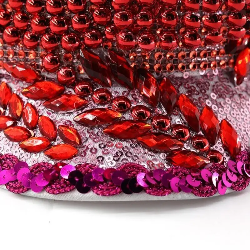 

652F Rhinestones Marine Hat Popular Captain Hat Bachelorette Party Accessory Headwear