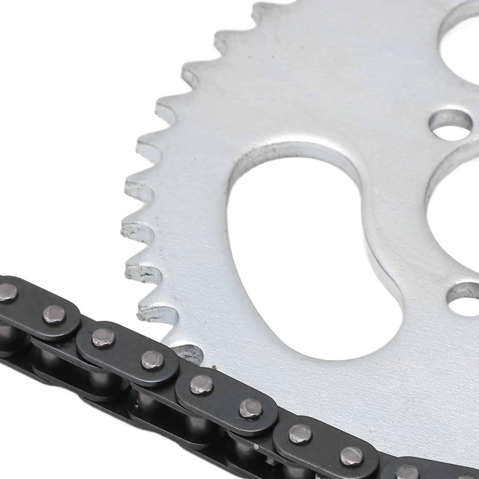 Cadena de piñón delantero y trasero T8F Juego de cadena de engranajes T8F Reemplazo estable modificado de alta potencia para mini motocicletas