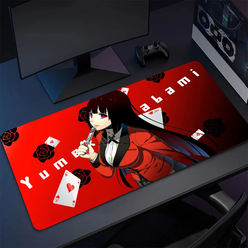 Kakegurui jaami Yumeko alas meja Mousepad gadis Anime dengan bantalan Aksesori Gaming Prime bantalan Keyboard XXL matras bantalan