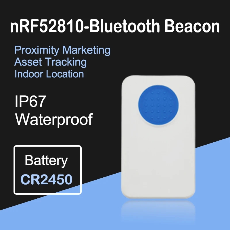 NRF52810 Beacon Smart Bluetooth IBeacon BLE Tag for Asset Tracking Proximity Marketing Low-power Consumption IBeacon Tags