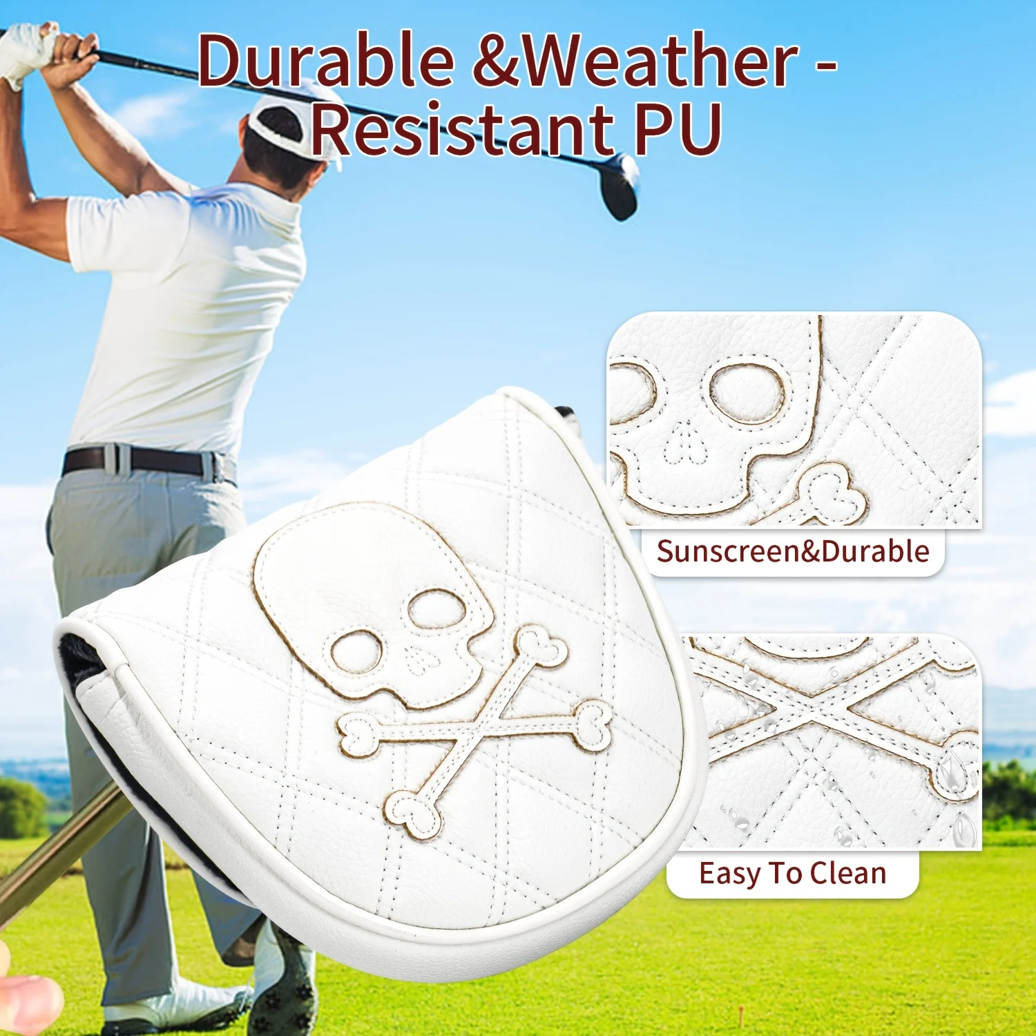 ฝาครอบหัวไม้กอล์ฟลายหัวกะโหลก  - Golf Putter บทวิจารณ์และราคา