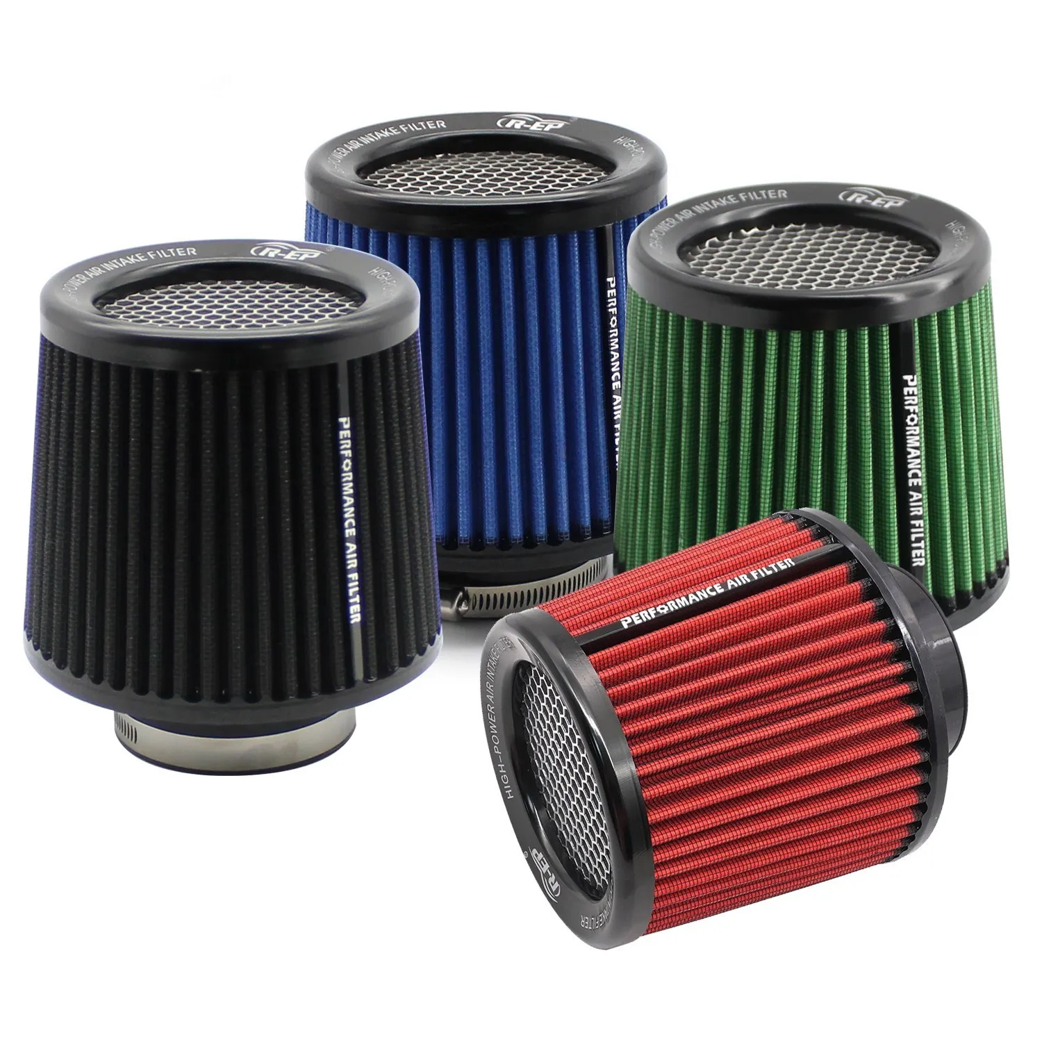 63mm 76MM High Flow Cold Cone Air Intake Filter 2.5inch 3inch Universal for Racing Sport Car Engine Air Intake Pipes Washable