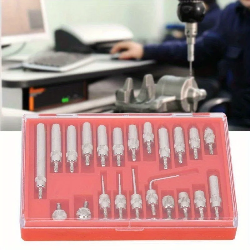 22pcs/Set  Pin Type Electric Meter Probe Set | Carbon Steel Material，Sandproof，Shrink-Resistant，Analog Display