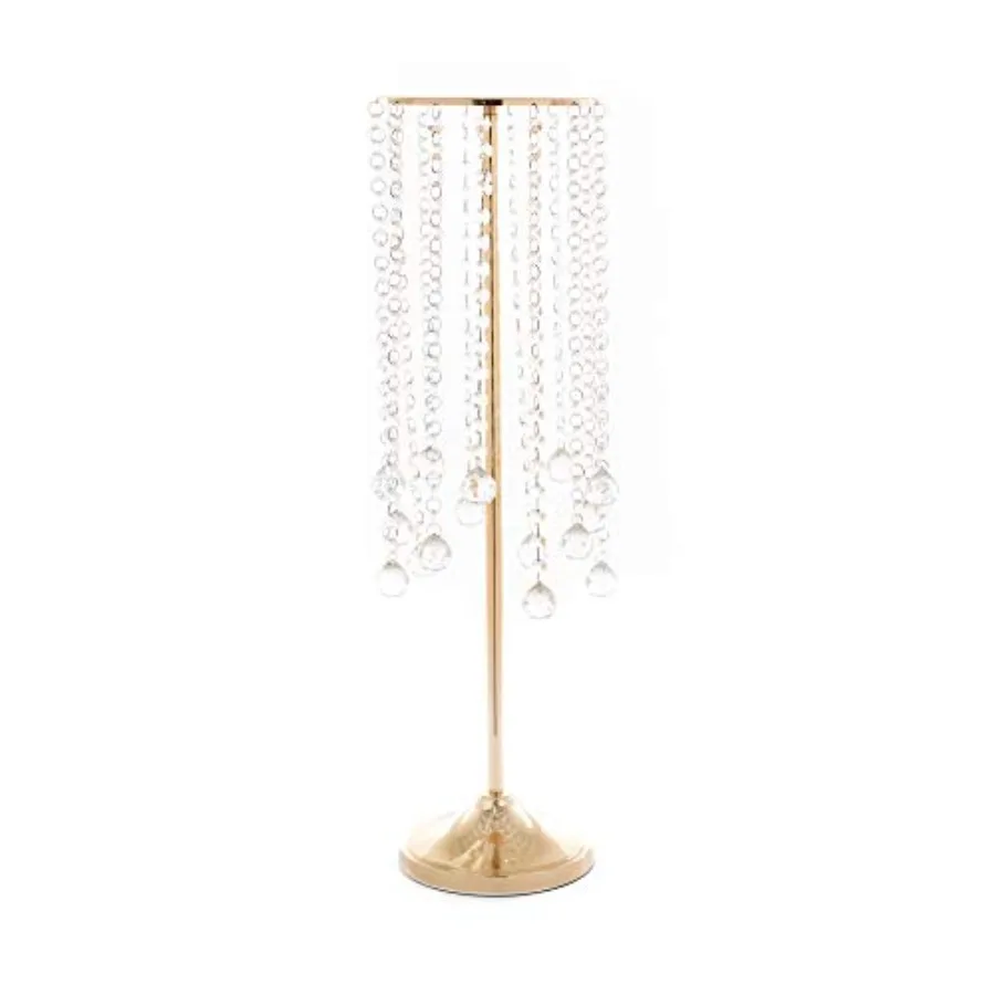 

Люстра из настоящего стекла, искрящаяся блестящая хрустальная круглая подставка для торта, каскадная 271⁄4", можно использовать в качестве свадьбы, дня рождения, знаменитости