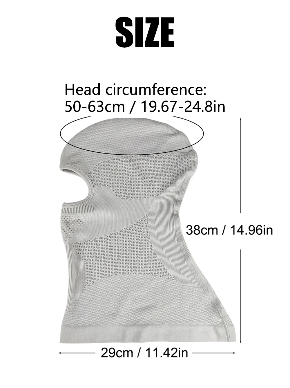 Winter Unisex Warme Skimaske Sturmhaube Outdoor Sport Radfahren Vollgesichtsmaske Schal Männer Frauen Elastische Atmungsaktive Motorradmaske – Detail 9