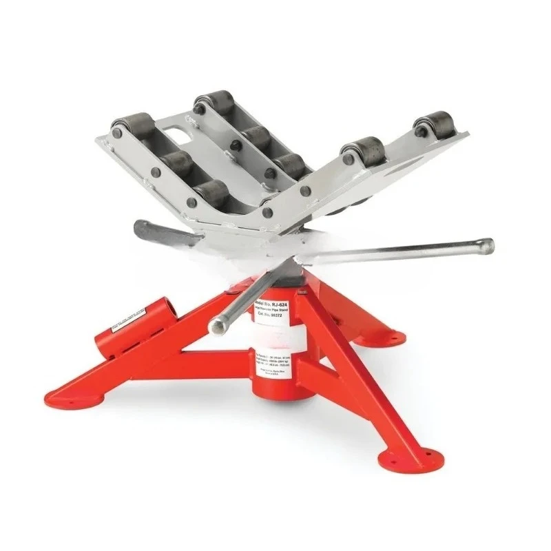 Large Diameter Pipe Support Stand Adjustable Height 41-79cm Pipe Rack Load Capacity 2041kg For Pipeline Construction Welding