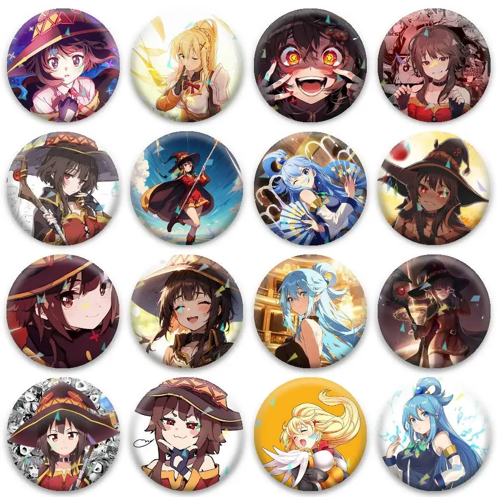 

K-KonoSuba Badges Niche Design Brooch for Backpack Lapel Pins Creative Accessories