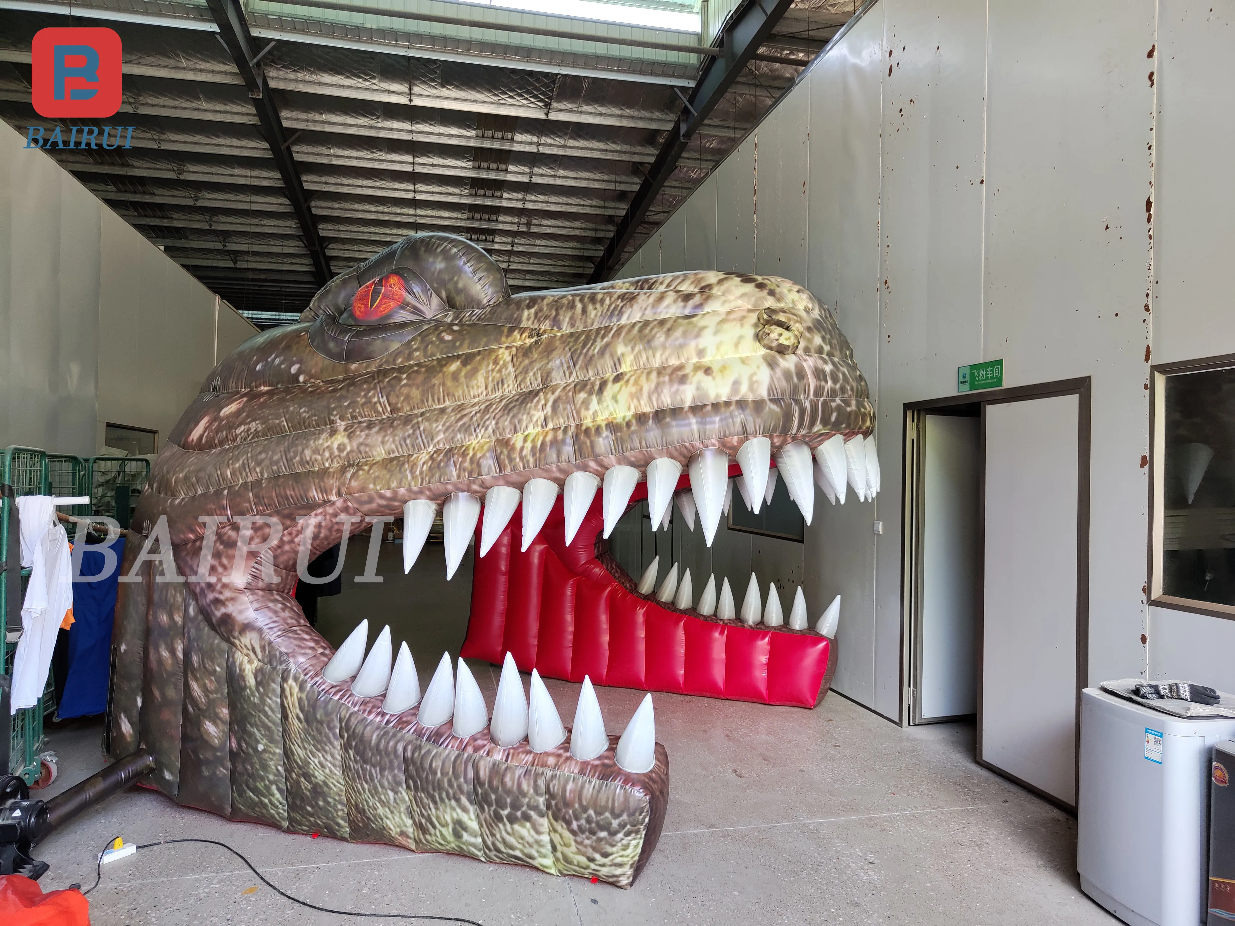 Modelo jurássico inflável gigante do arco do dinossauro, shopping center, tema da barra do playground, decorações publicitárias, decorações do festival