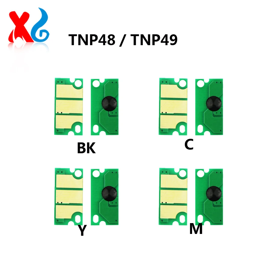 20PC TNP48 Chip For Konica Minolta Bizhub C3350 3350 C3380 C3850FS 3850 3351 3851 Toner Cartridge CMYK Universal TNP-49 10K