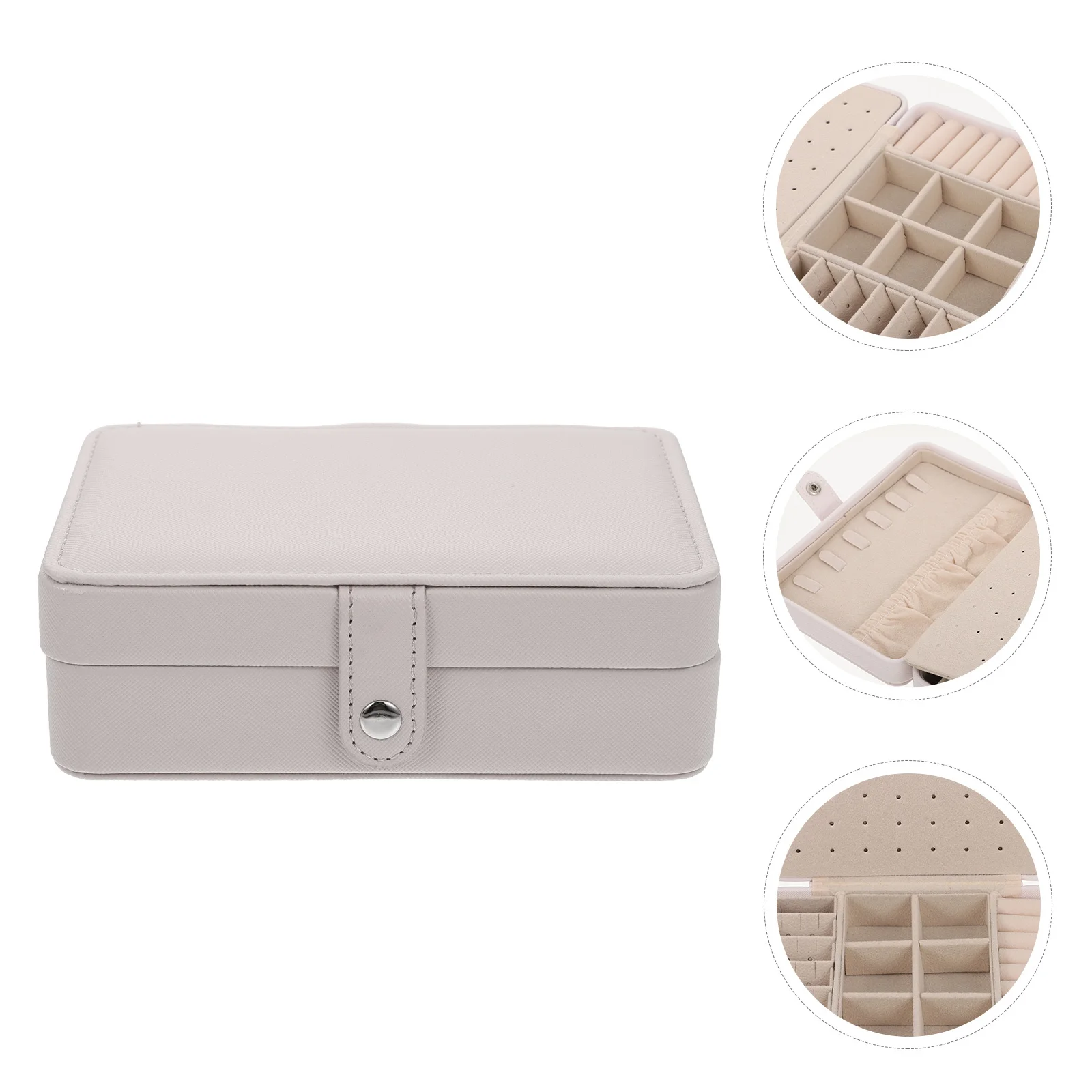 1Pcs Simple Design Multipurpose Jewelry Organizer Box for Earrings Rings Necklaces Bracelets Home Decor Storage Case