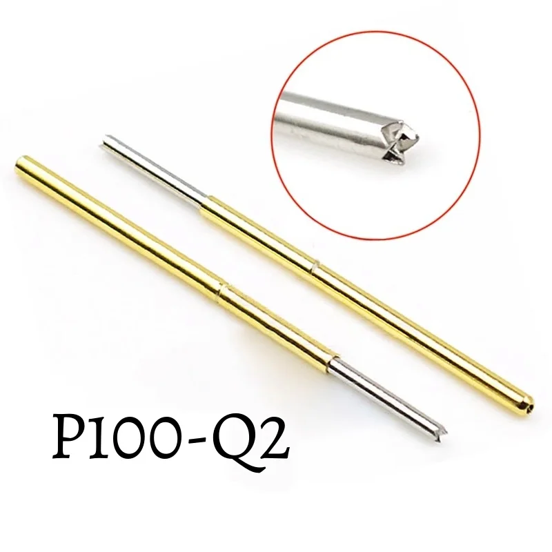 10pcs Probe P100 series test needle retractable spring top pin PCB circuit board burning chip A2 pin sleeve