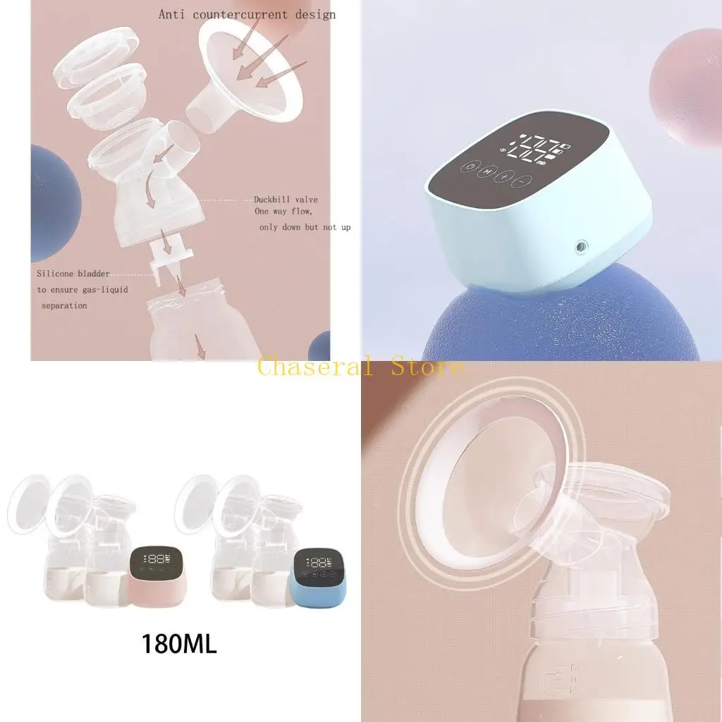 E7CE Double Electric Breast Feeding Pumps Home & Travel Breast Pumps Anti-Backflow