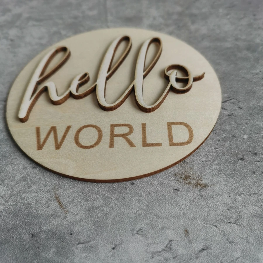 10pcs Hello World Baby Birth A - Photography Prompt recension och pris