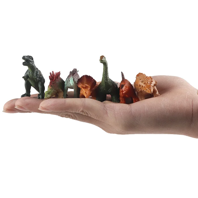Jurassic Park Miniature Model Pterosaur Stegosaur Triceratops Spinosaurus Tyrannosaurus Rex Mini Dinosaur Marine Animal Set Toys