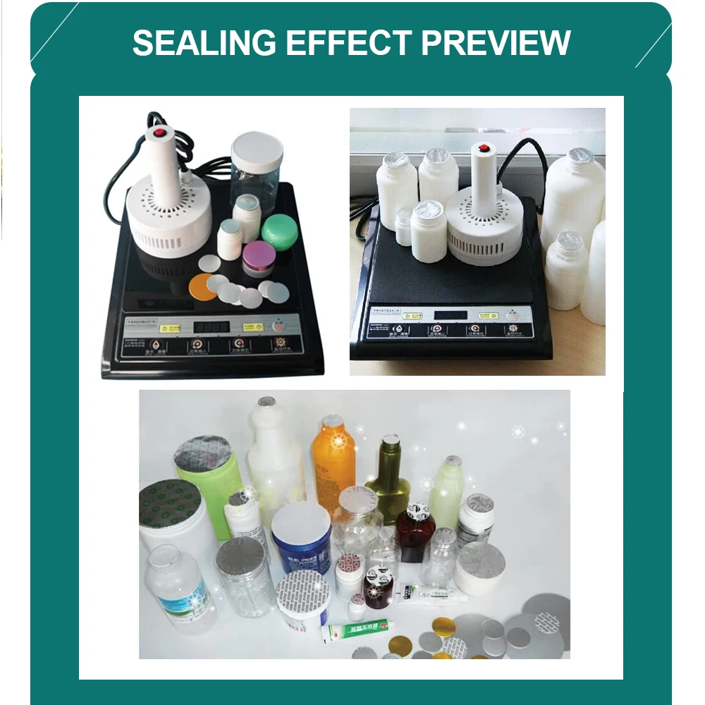 Machine portative de cachetage de Film d'aluminium de bouchon de bouteille de miel d'induction de scelleur de papier d'aluminium pour la joint de bouteille de médecine en plastique