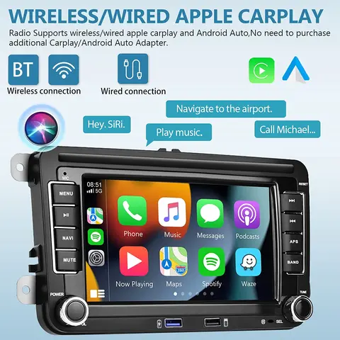 Автомобильное радио Android Carplay для VW Volkswagen Jetta Passat Golf Polo 7 моза r5 отзывы - №5