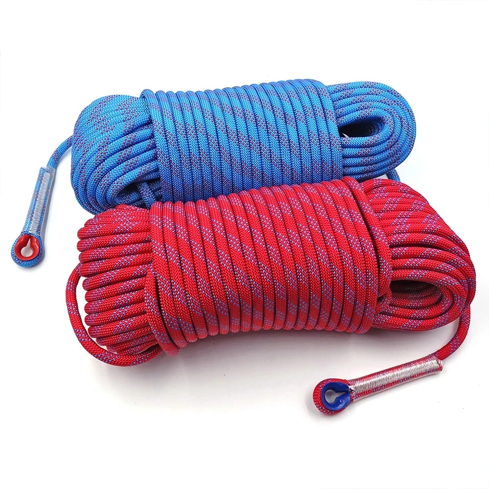 50m Static Climbing Rope 8mm Outdoor Survival Rescue And Safety Cord Climbing Wall Equipment Accessorie Car Tow Rope 10m 20m 30m