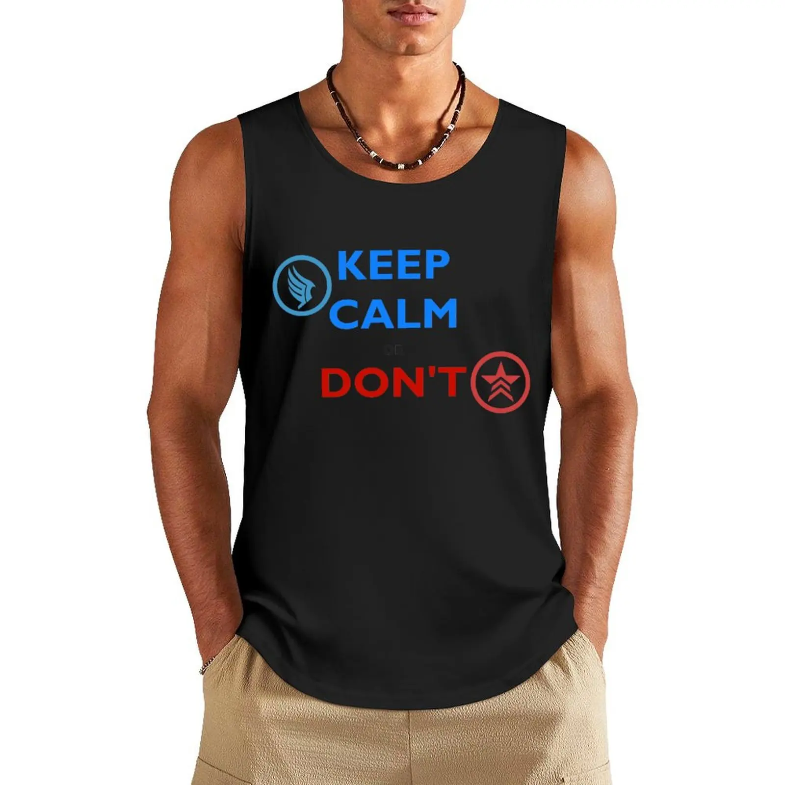 M.E.3 KEEP CALM, OR DONT Tank Top Man sleeveless shirt fitness clothing for men bodybuilding men clothes gym clothing