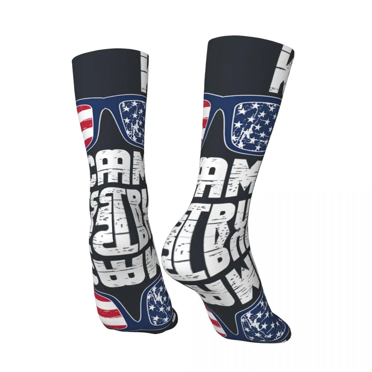 Keep America Trumpless Pro Biden Men's Socks Vintage Harajuku trump girl Street Style Novelty Pattern Crew Sock