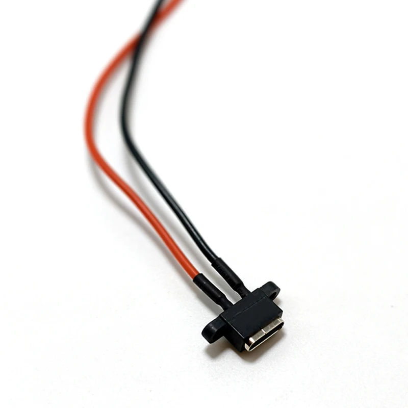 

1/5/10PCS USB C-type waterproof connector welding wire female socket C-type port charging interface socket with welding wire