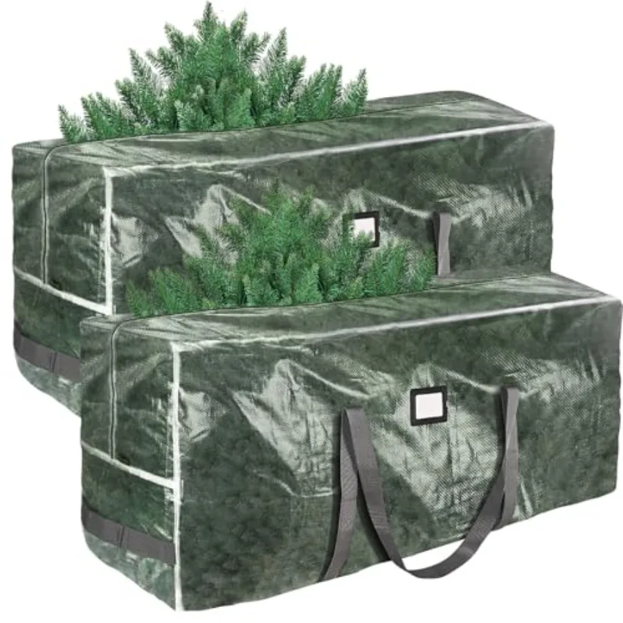 

Christmas Tree Storage Bag, Heavy Duty Extra Large Artificial Christmas Tree Bag with Reinforced Handles and Dual Zippers Wide
