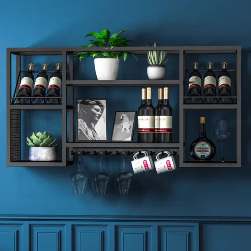 Modern Luxury Kitchen Gin Display Stand, Wall Hanging Display Stand