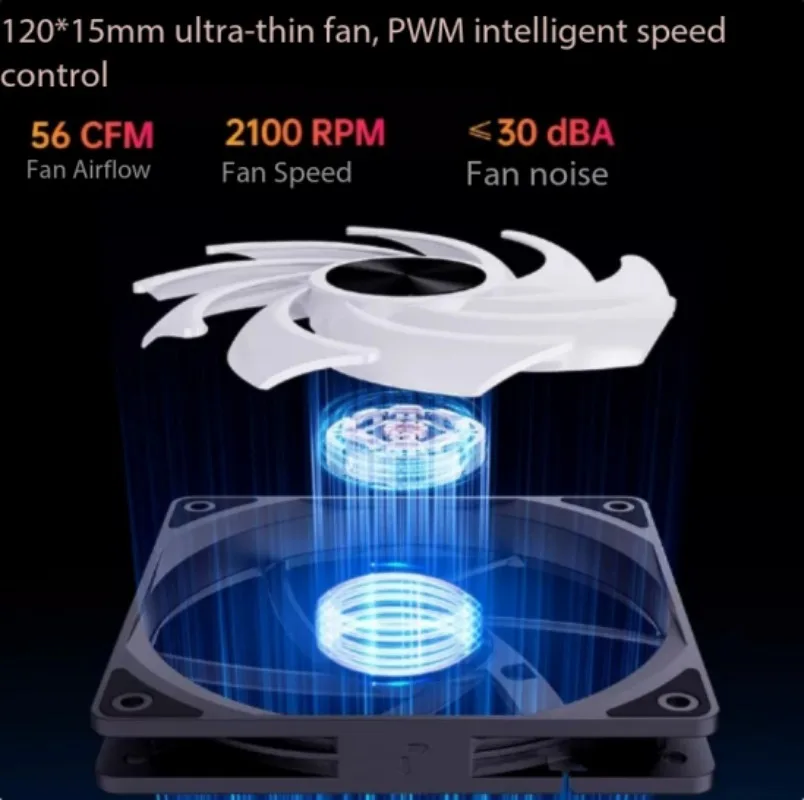 8 Heat Pipe Down‑Blow CPU Air Cooler Silent CPU Cooling Fan For LGA1700 2011 X99  I5 I7 Multi‑Platform Desktop Processor