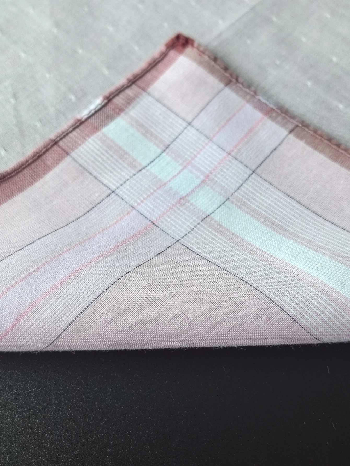 29CM/11.4-inci saputangan mini katun jacquard universal modis dan dekorasi elegan 6PCS, versi tipis