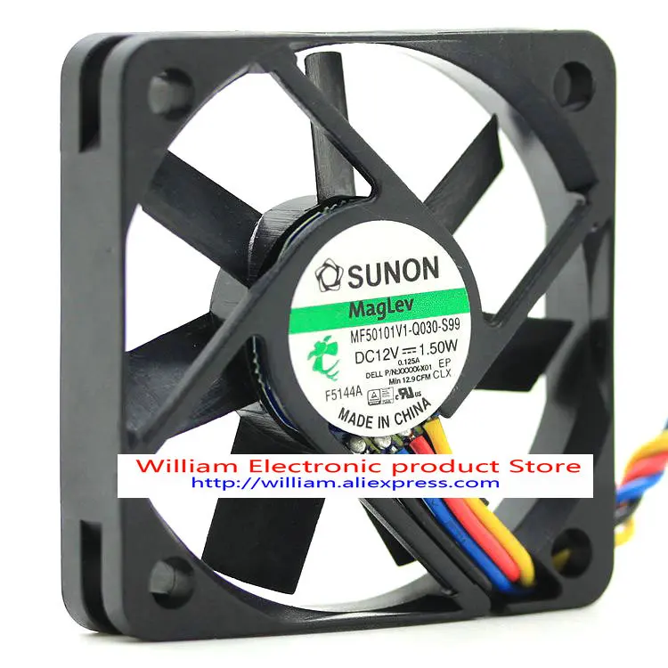 

Original MF50101V1-Q030-S99 5010 12V 1.50W 5cm four-wire PWM cooling fan