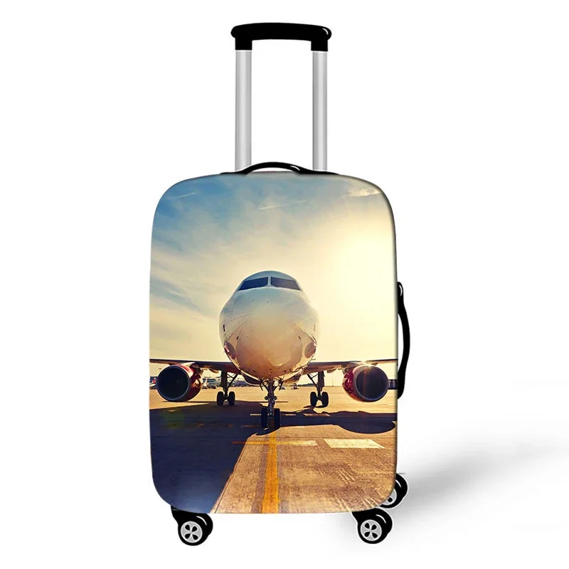 Aircraft Trunk Travel Accessories Luggage Cover Suitcase Protection Baggage Dust Cover Elasticity Set Case for Travel Suitcase