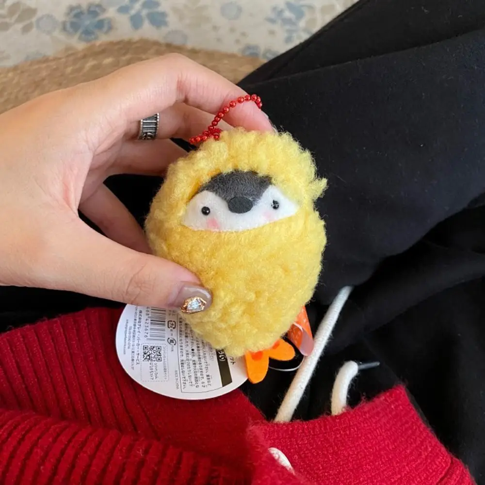 Creative Plush Positive Energy Penguin Pendant Cartoon Hanging Ornament Penguin Doll Keychain Backpack Key Chain Bag Accessories