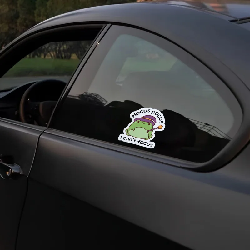 قطعة واحدة من ملصق الفينيل "Hocus Pocus I Can't Focus" - ملصق نكتة ADHD مضحك، لمسة نهائية غير لامعة، ديكور لطيف للكمبيوتر المحمول/الجهاز، سهل الاستخدام #6