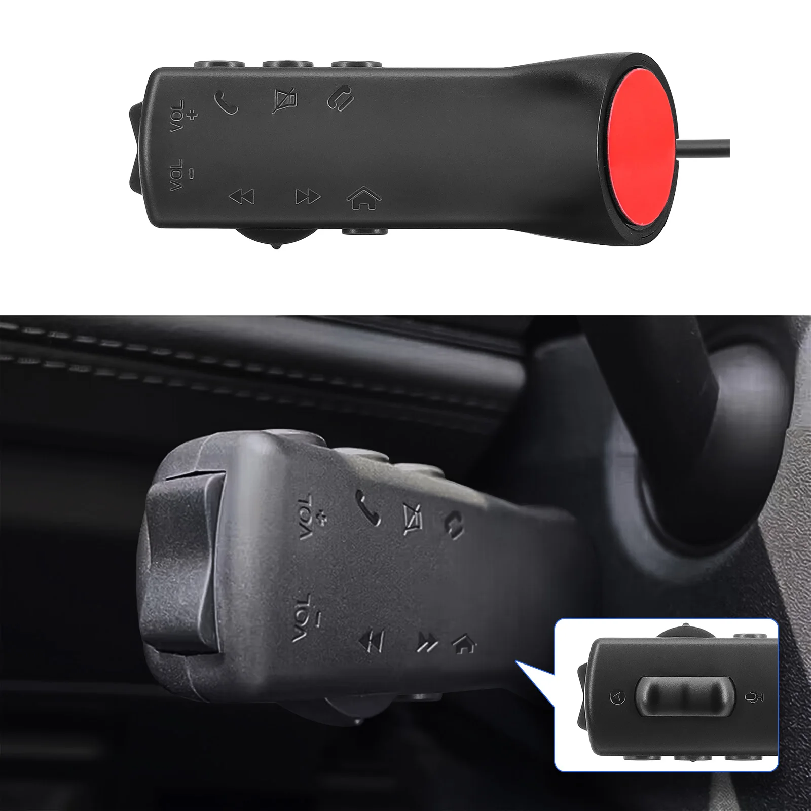 10 Keys Car Steering Wheel Button Remote Controller Multi-functional Car Radio GPS DVD Player Universal Wired Remote Control