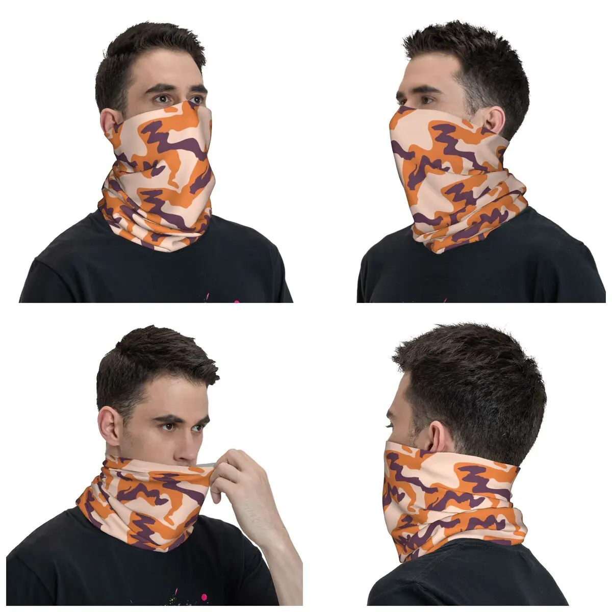 Graffiti Camouflage Bandana Neck Cover Printed Mask Scarf Warm Balaclava Hiking Unisex Adult Winter