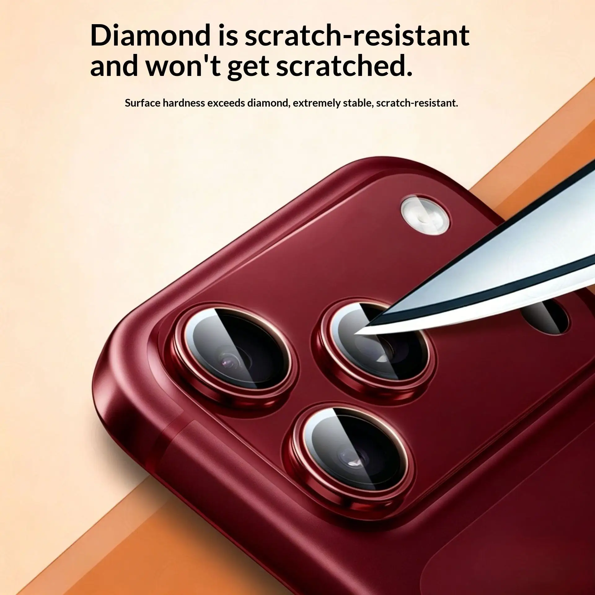 2 Stück Aomor Linsenschutz für iPhone 18 17 Pro Max, starke Haftung, Metall, 9H gehärtetes Glas, Kamera-Bildschirm, vollständiger Schutz. – Detail 4