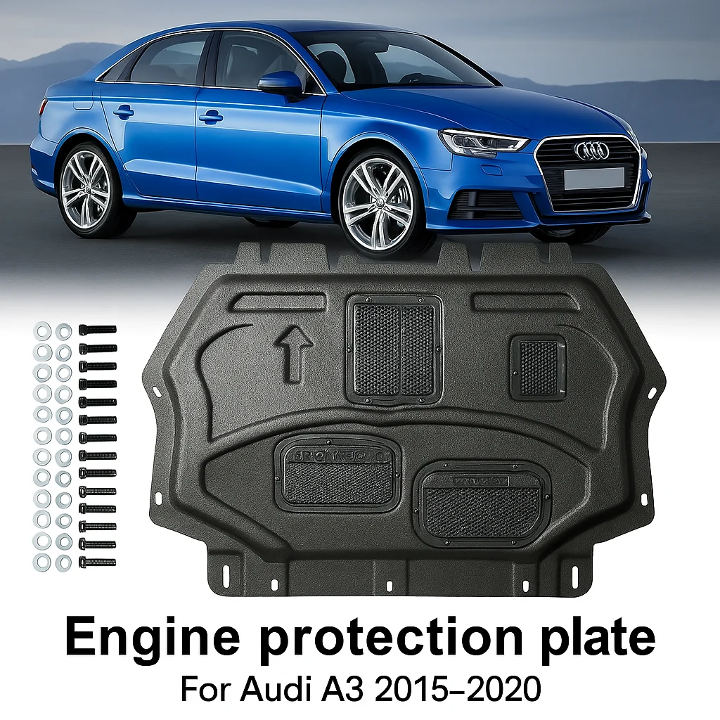

Для Audi A3 2015-2020 под защитой двигателя, брызговик, крышка брызговика, черный автомобильный брызговик, брызговик